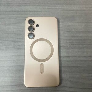 Samsung Galaxy S25 FE Gold Magnetic Ring Case (MagSafe Style)